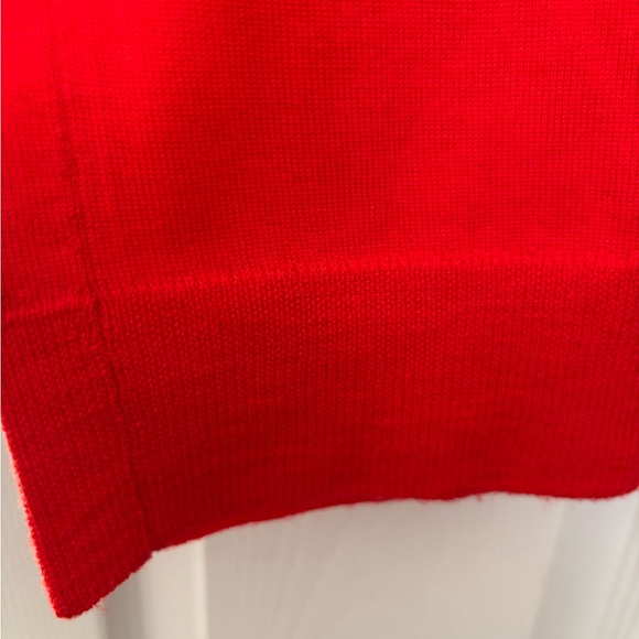 J. Crew Collection Vibrant Red Merino Wool Crew Neck Sweater-XL - Picture 6 of 6